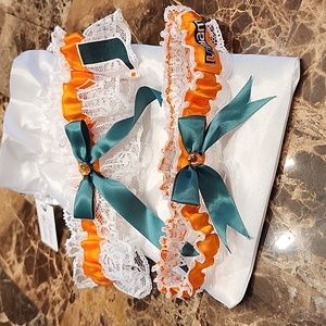 MIAMI hurricanes garter set!!!